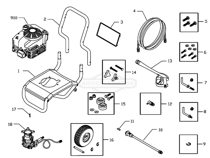 Craftsman Pressure Washer 019001 replacement parts